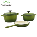 Enameled cast iron cookwares dia casting casseroles dish